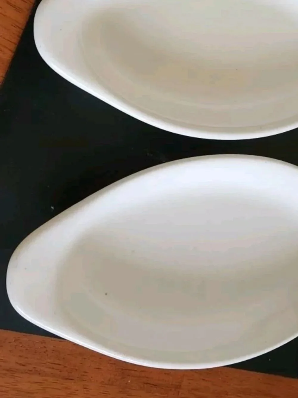 Vintage Cooking Set Of 2 USA DC528 Au Gratin Casserole Dishes 10 In. Ironstone
